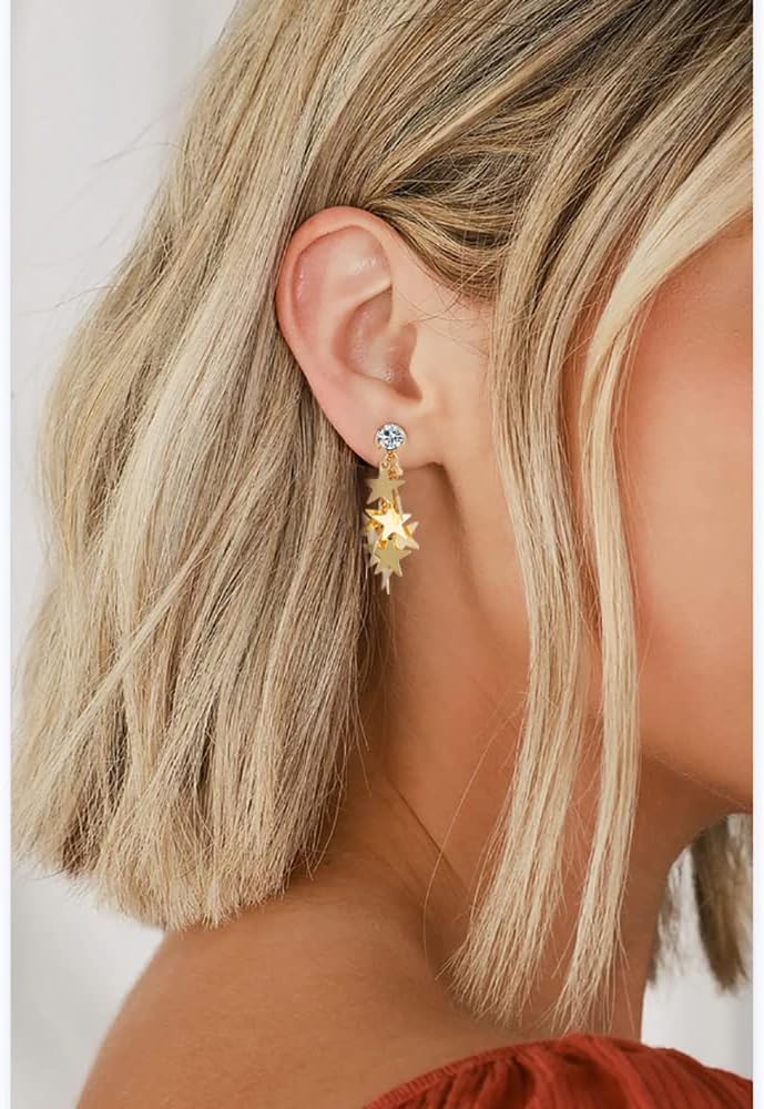 OCCFAE Store Metal Clip On Earrings for Women Non Pierced Dangle Drop Earrings Multiple Styles - Image 3